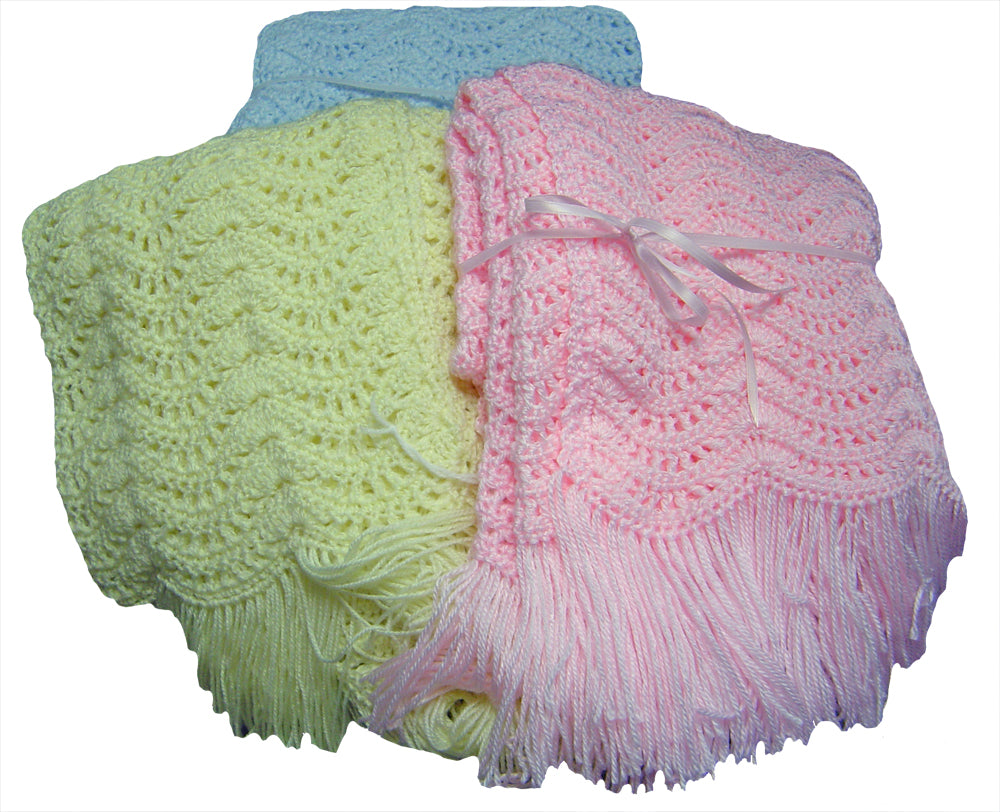 Hand Crocheted Crib Blanket