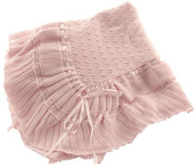 Load image into Gallery viewer, Pink, White, or Blue Knit Baby Shawl Crib Blanket
