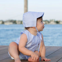 Load image into Gallery viewer, Boys Blue Tucked Cap with Brim
