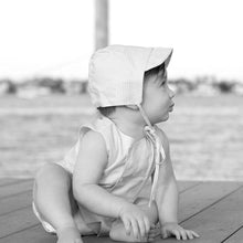 Load image into Gallery viewer, Boys White Tucked Cap with Brim