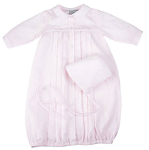 Load image into Gallery viewer, Feltman Brothers Pink Gown & Bonnet NWT Newborn Girls White Dot