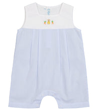 Load image into Gallery viewer, Blue Easter Bunny Boys Sleeveless Shortall

