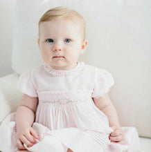 Load image into Gallery viewer, Pastel Pink Rose Garden Smocked Dress