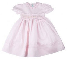 Load image into Gallery viewer, Pastel Pink Rose Garden Smocked Dress