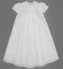 Load image into Gallery viewer, Girls Christening Gown White Batiste Lace with Bonnet