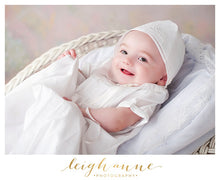 Load image into Gallery viewer, Boys White Christening Gown &amp; Cap
