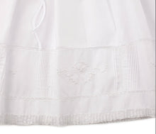 Load image into Gallery viewer, Girls White Smocked Christening Gown Bonnet Set with Pearls
