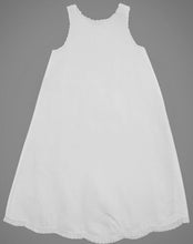 Load image into Gallery viewer, Girls White Smocked Christening Gown Bonnet Set with Pearls