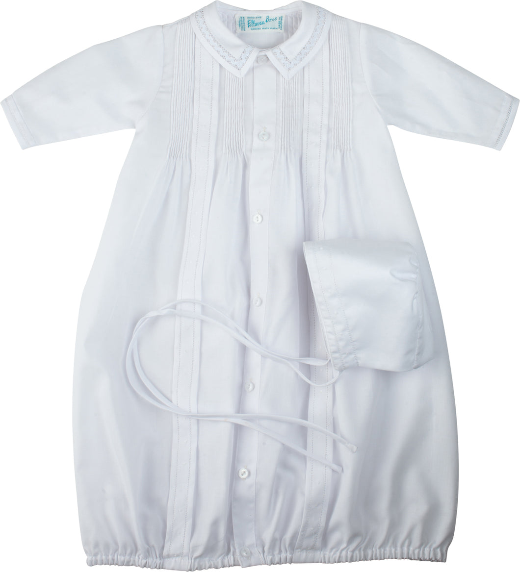 Unisex White Take-Me-Home Gown & Hat