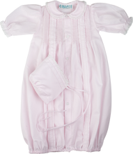 Load image into Gallery viewer, Pink Tucked &quot;Take Me Home&quot; Gown &amp; Bonnet
