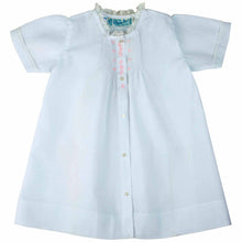 Load image into Gallery viewer, Newborn White & Pink Daygown with Pintucks