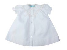 Load image into Gallery viewer, Girls White Open Front Embroidered Day Gown