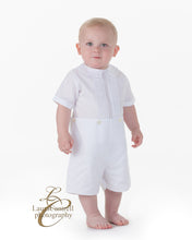 Load image into Gallery viewer, Boys Classic White Bobby Suit with Tucks