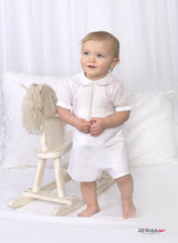 Load image into Gallery viewer, Boys Classic White Bobby Suit with Tucks