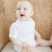 Load image into Gallery viewer, Boys Classic White Bobby Suit with Tucks