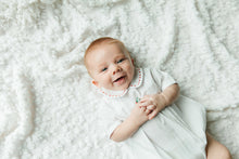 Load image into Gallery viewer, Christmas Tree Shadow Embroidered Boys White Romper