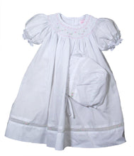 Load image into Gallery viewer, White Bishop Smocked Dress with Insets