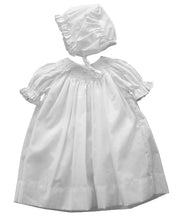Load image into Gallery viewer, White Smocked Daydress with Bonnet