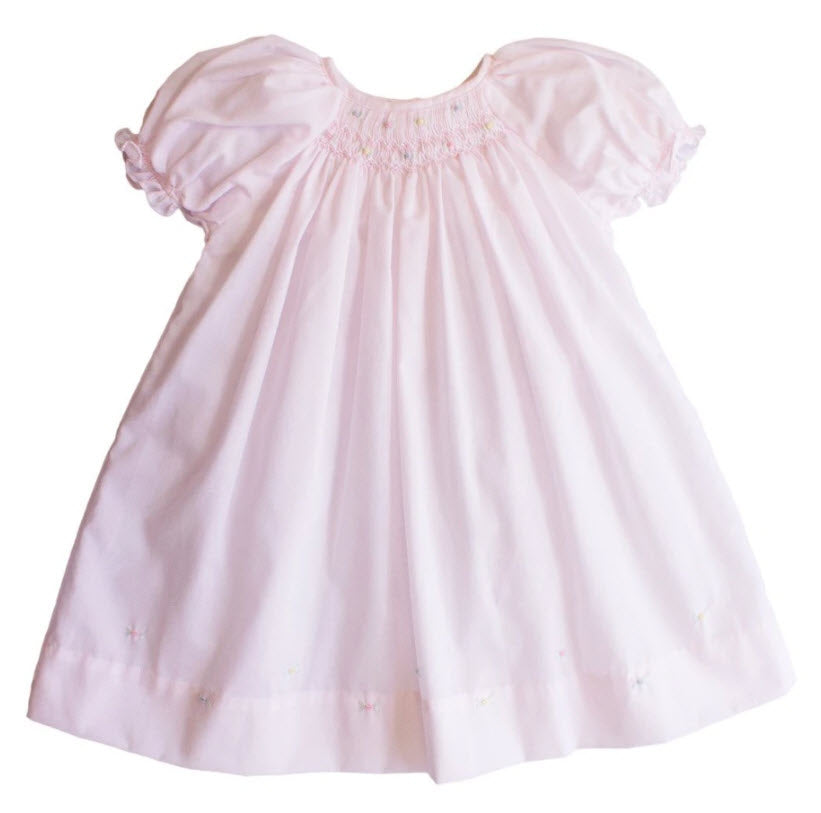 Pastel Pink Smocked Baby Daydress