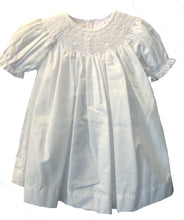 Load image into Gallery viewer, White Smocked Daydress with Bonnet
