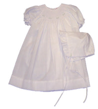 Load image into Gallery viewer, White Smocked Baby Daydress

