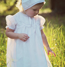 Load image into Gallery viewer, Girls Lacy Yoke Christening /Baptism Gown Set
