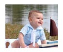 Load image into Gallery viewer, Baby Blue Nautical Boys Sailor Suit
