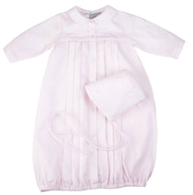 Load image into Gallery viewer, Feltman Brothers Pink Gown &amp; Bonnet NWT Newborn Girls White Dot
