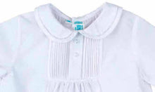 Load image into Gallery viewer, Boys White Front Tucked Romper

