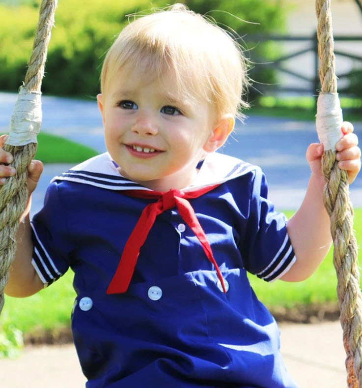 Navy blue infant suit hotsell