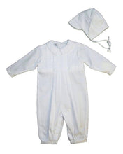 Load image into Gallery viewer, Boys White Christening or Special Occasion Longall with Hat
