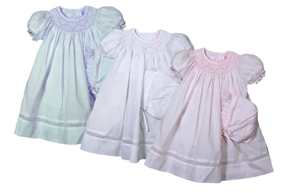 Lavender Bishop Smocked Dress with Insets – Connie's Kids Children's  Clothing