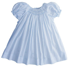 Load image into Gallery viewer, Powder Blue Smocked Baby Daydress
