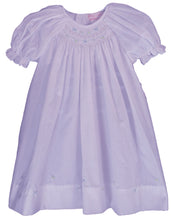 Load image into Gallery viewer, Lavender Smocked Baby Daydress
