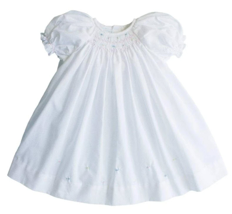 White Smocked Baby Daydress