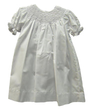Load image into Gallery viewer, White Smocked Daydress with Bonnet
