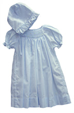 Load image into Gallery viewer, Powder Blue Smocked Baby Daydress
